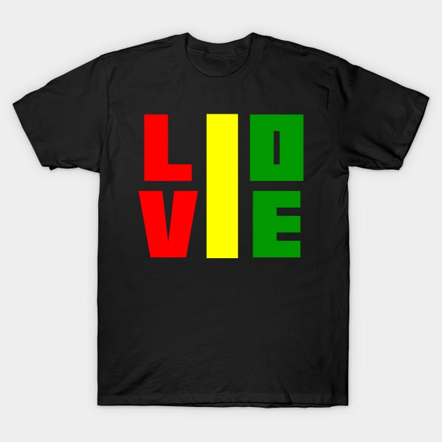1 Love T-Shirt by colorsplash